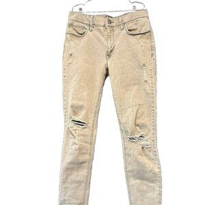 EXPRESS‎ • Mid-rise Ankle Length Skinny Jeans • Women's Size 4 • gray green